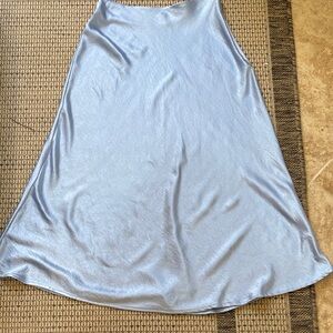 Gianni Bini Sky Blue satin A-Line Skirt